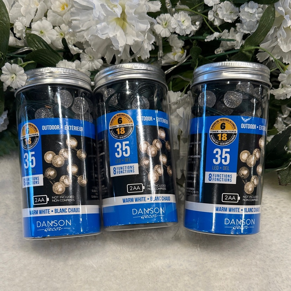 3 new. Outdoor /indoor Danson lights